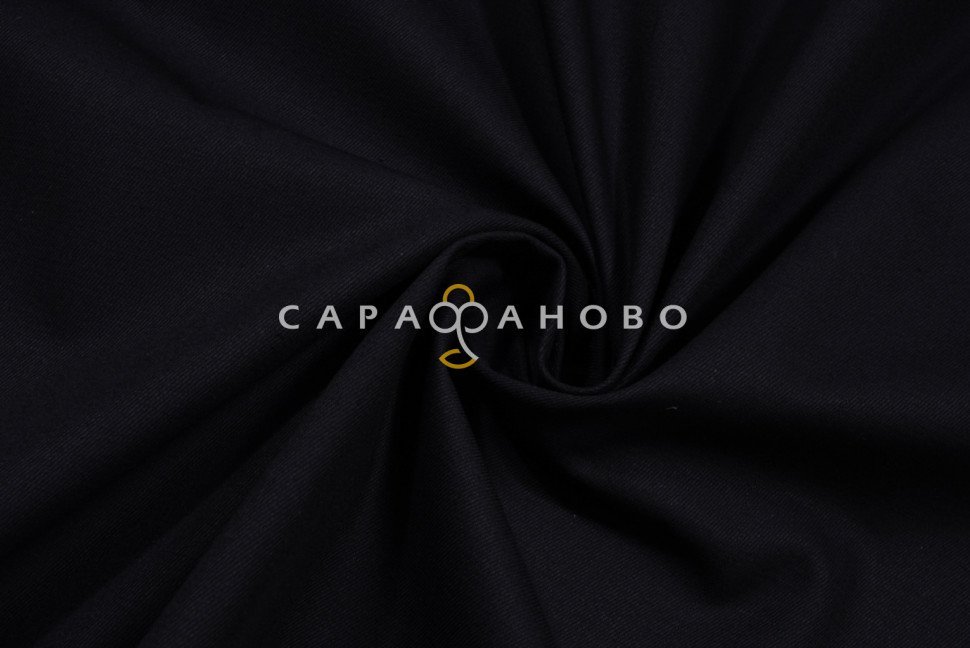 Ткань Саржа 150 см 12с18 260 гр. №315 Чёрный