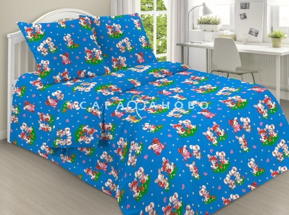 Ткань бязь 150 см детская 100 гр/м2 рис 1061 вид 1