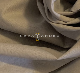 Ткань крашеная п/лён 240гр. ш. 150 см рис ОРЕХ 801