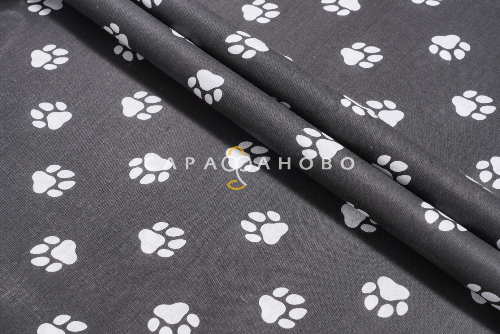 Ткань Бязь детская 150 см 120 гр Лапки 2298-25