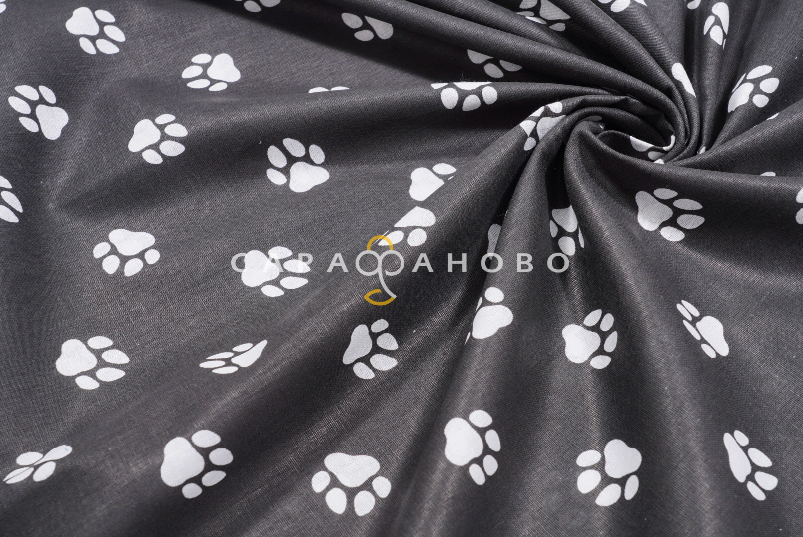 Ткань Бязь детская 150 см 120 гр Лапки 2298-25