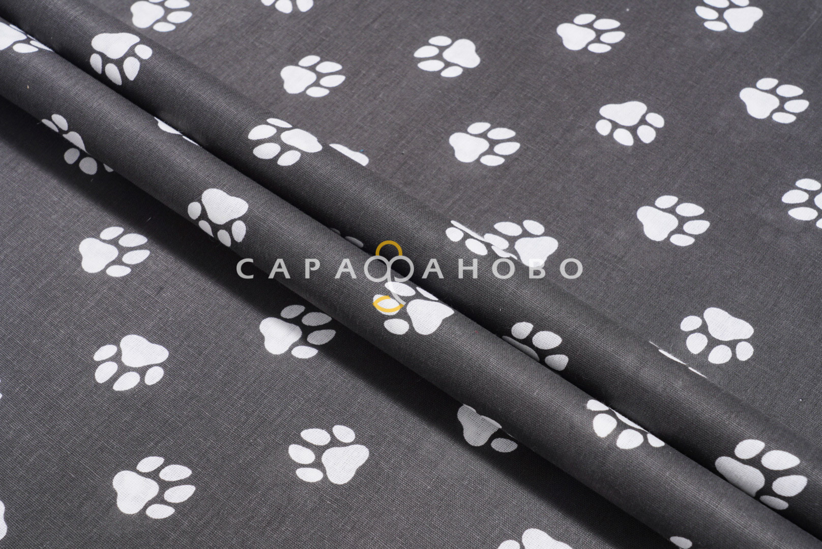 Ткань Бязь детская 150 см 120 гр Лапки 2298-25