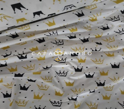 Ткань Теплый хлопок (Фланель) 150 см 170 гр диз Короны