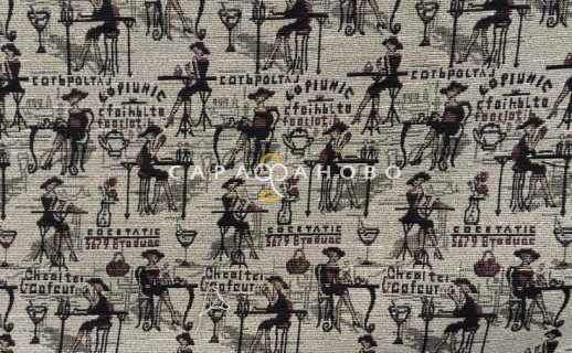 Ткань Гобелен жаккард 200см рис ks47