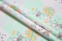 Ткань Ситец 95 см рис 29023 вид 5 Мишки в облаках, миниатюра 2