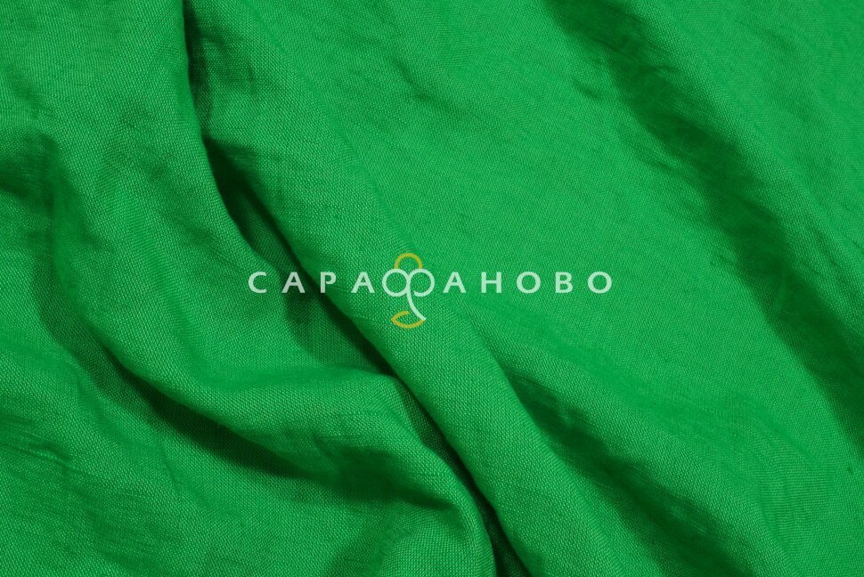 Ткань Лён с эфф. мят. рис 390 На отрез
