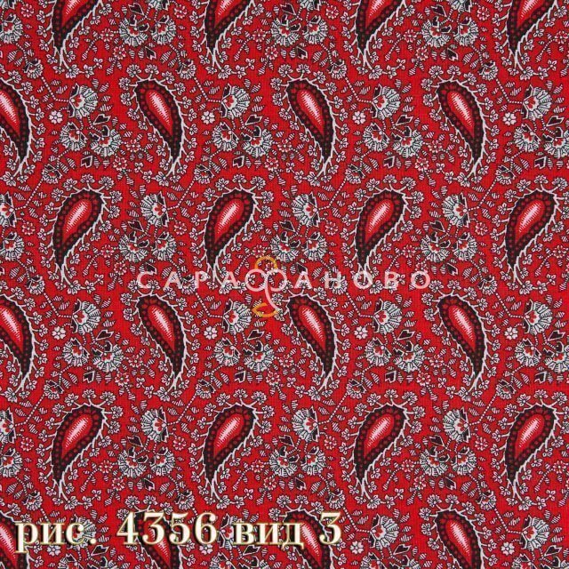 Ткань Бязь 150 см Плательная Коллекция рис 4356 вид 3