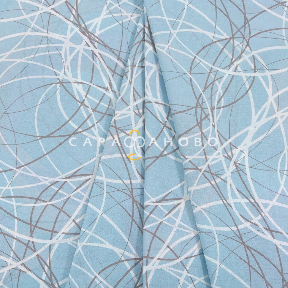 Ткань Бязь 220 см рис. 12613-1 Вальс (компаньон)