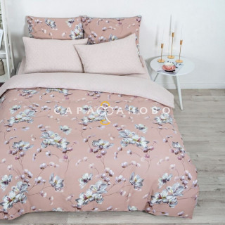 Ткань Бязь 220 см 120 гр рис  Магнолия 13274-1 (КОМП)