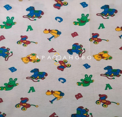 Ткань Теплый хлопок (Фланель) 125 см 170 гр диз Азбука