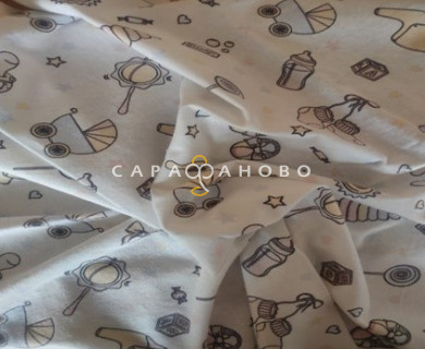 Ткань Теплый хлопок (Фланель) 125 см 170 гр диз Коляски