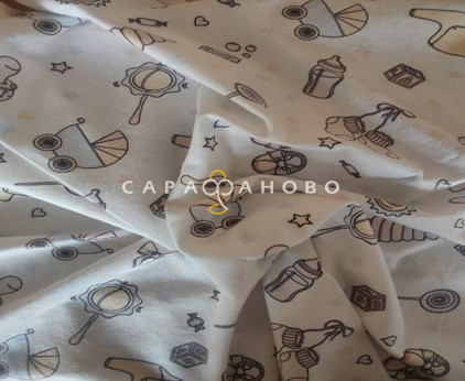 Ткань Теплый хлопок (Фланель) 125 см 170 гр диз Коляски