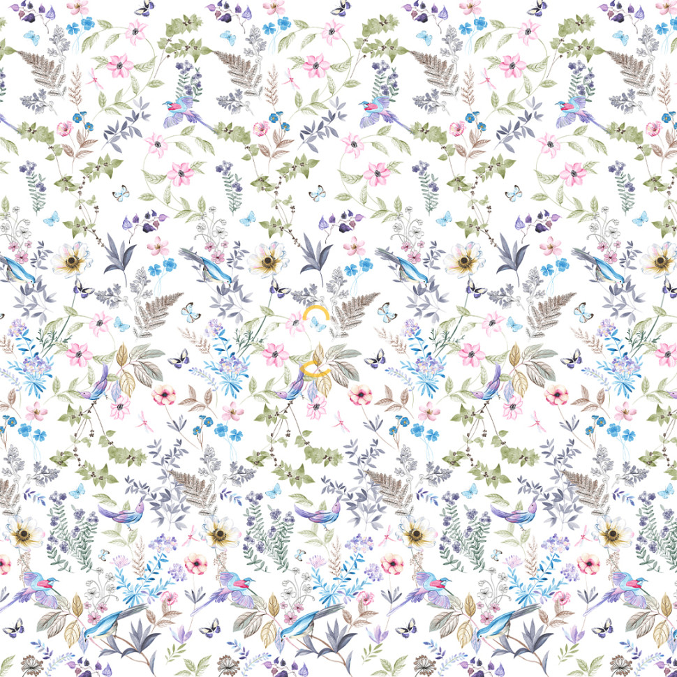 Ткань Сатин 220 см 110 гр рис 6732 вид 1