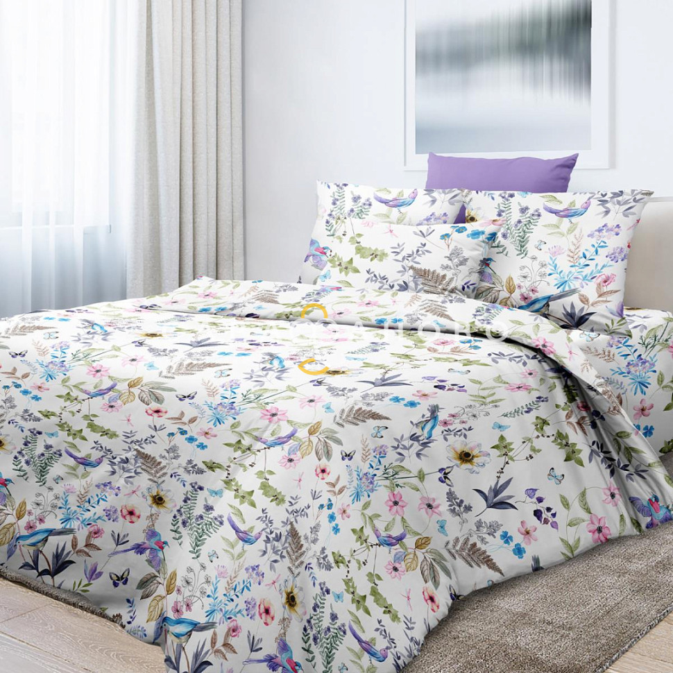 Ткань Сатин 220 см 110 гр рис 6732 вид 1