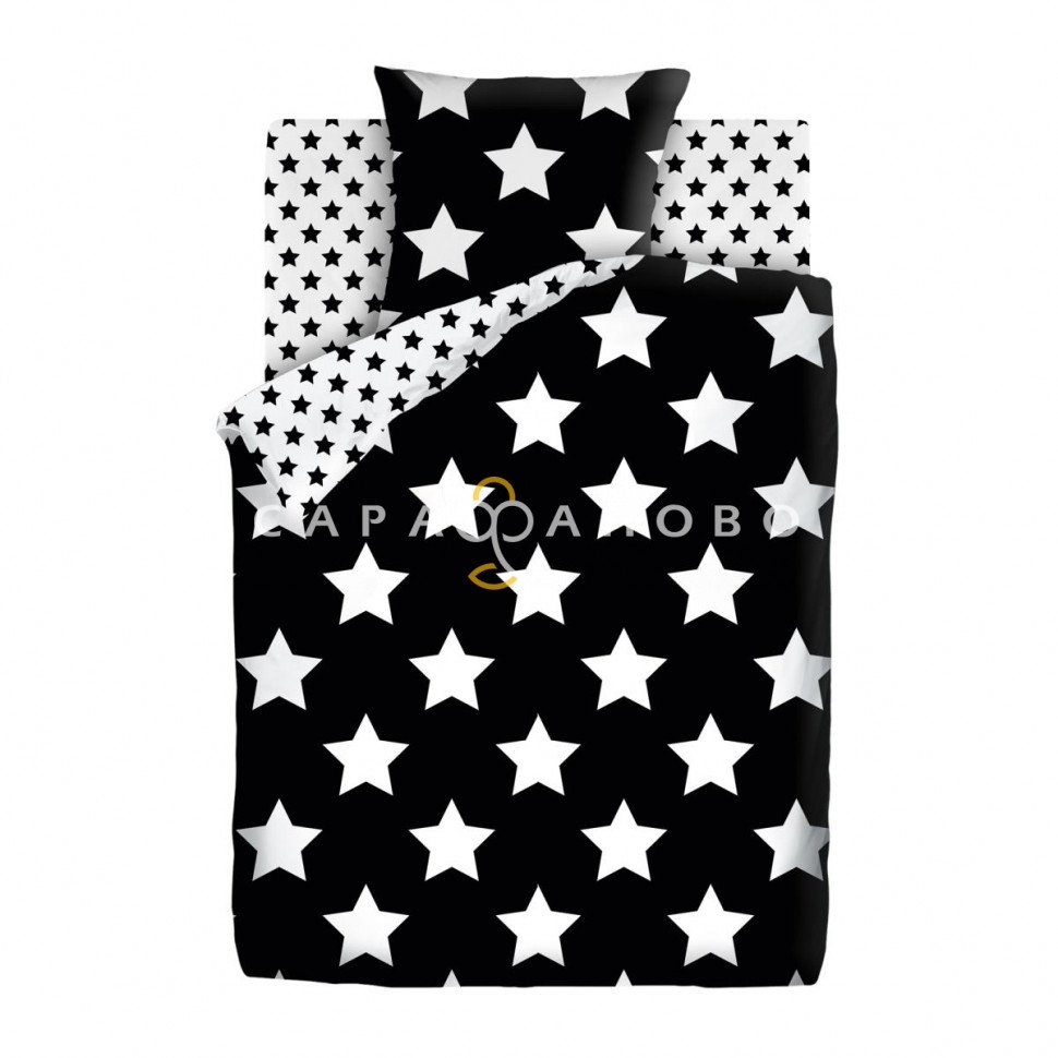 КПБ Crazy Getup 16401-1/16402-1 Black stars