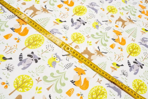 Ткань Бязь 150 см 120 гр рис 1926 вид 1 Сказочный лес