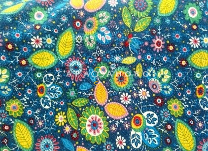 Ткань Теплый хлопок (Фланель) 155 см 170 гр диз Цветные цветы