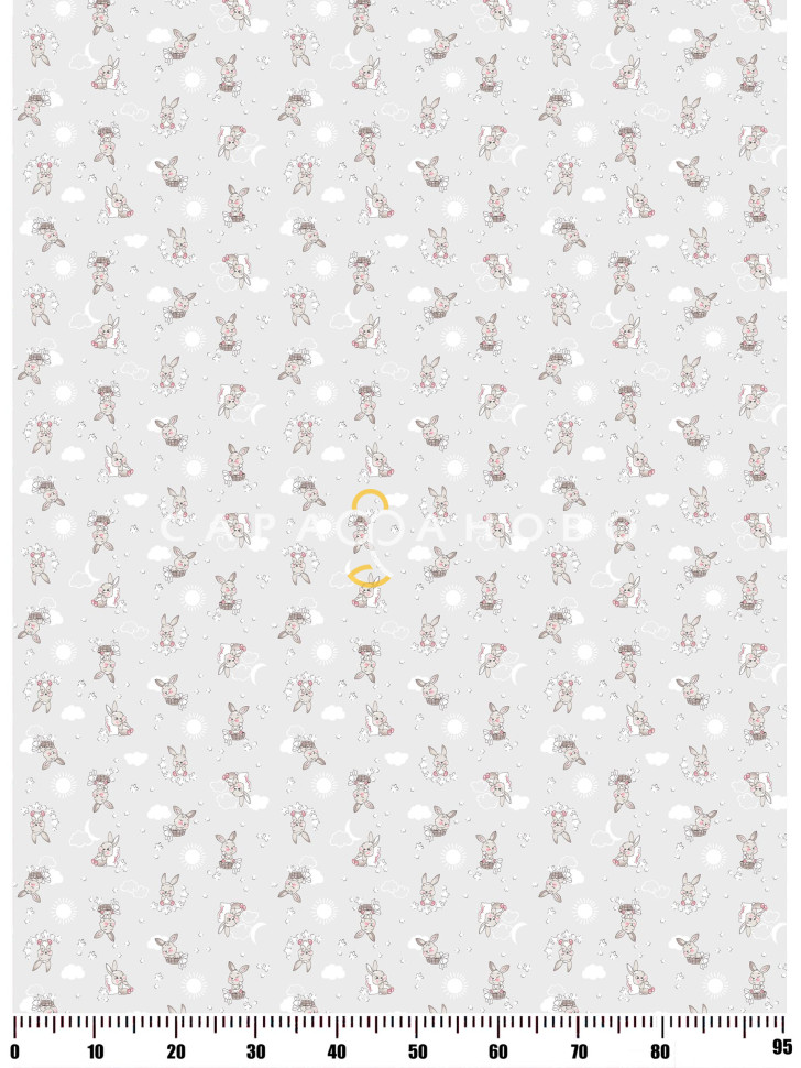 Ткань Ситец 95 см 90 гр рис 22117-1