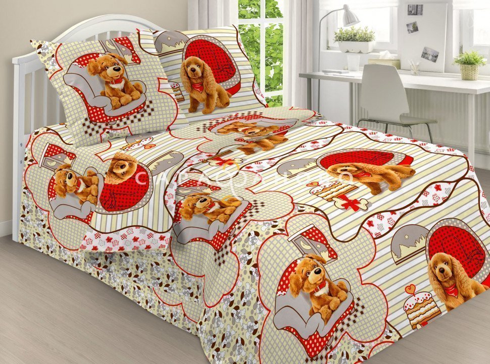 Ткань бязь 150 см 100 гр детская рис 1816