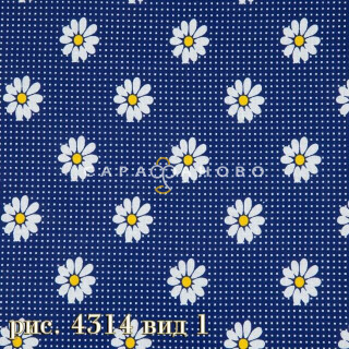 Ткань Бязь 150 см Плательная Коллекция рис 4314 вид 1