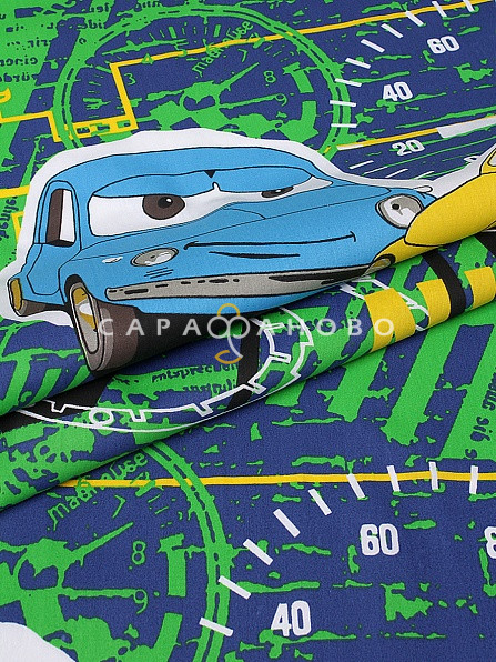Поплин набивной 150 см, 870-2 Автогонка 110 +/-7 г/м2