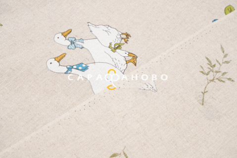 2-21 ( 1640) Ткань п/лён кисл. 140 гр. ш. 150 ДАТ.ГУСЬ КОМП. в 2