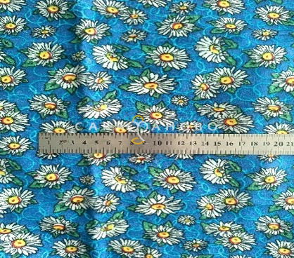 Ткань Теплый хлопок (Фланель) 155 см 170 гр диз Ромашка полевая