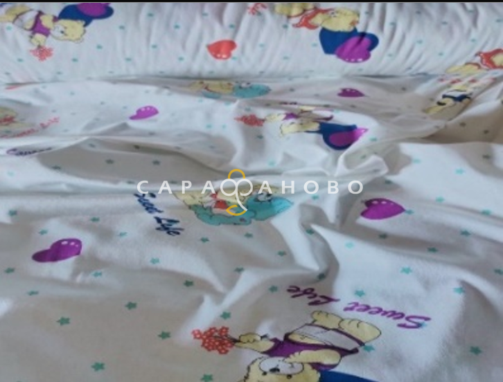 Ткань Теплый хлопок (Фланель) 180 см 170 гр диз LOVE Мишки