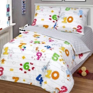 Ткань Бязь 150 см "Считалочка" рис  11557-1