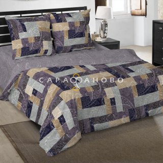 Ткань Поплин 220 см 115 гр рис. Эклектика 23152-1 (основа)