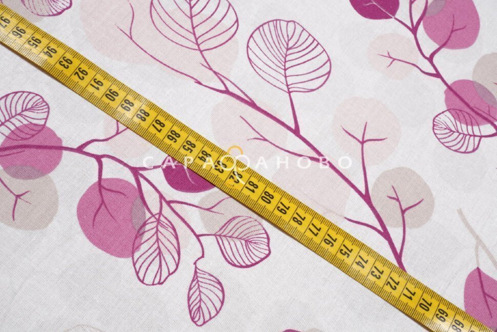 Ткань Бязь 220 см 140 гр рис. 288в9/2 Эвкалипт
