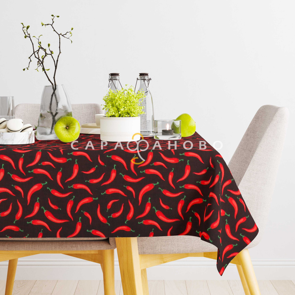 Ткань Рогожка 150 см 170 гр рис Перчики 502250/1