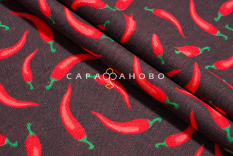 Ткань Рогожка 150 см 170 гр рис Перчики 502250/1 