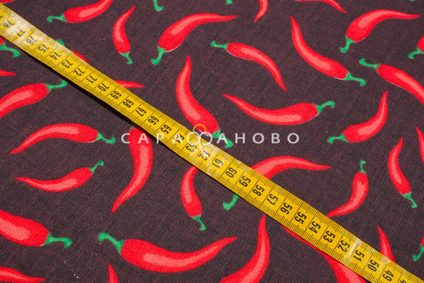 Ткань Рогожка 150 см 170 гр рис Перчики 502250/1 