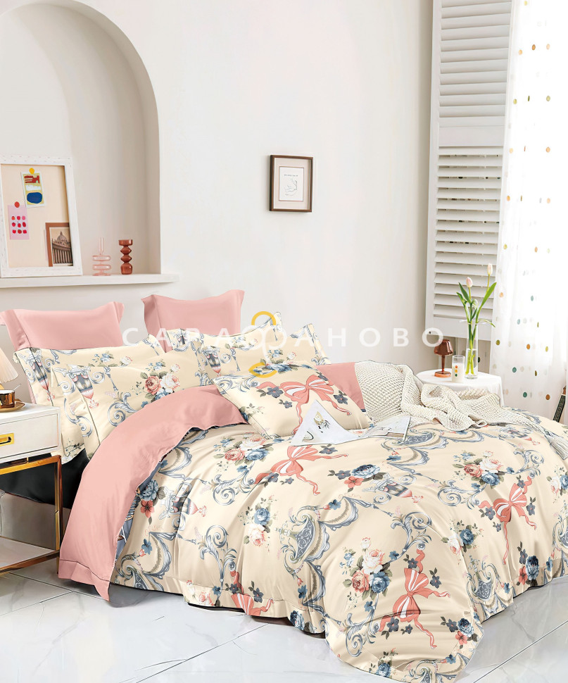 Ткань Сатин Твил набивной 235 см. 115гр. А+В рис.12