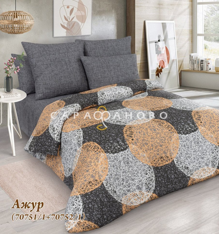 Ткань Бязь 220 см рис. 70751 Ажур (основа)