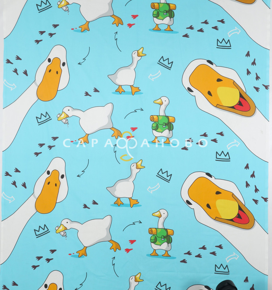 Ткань Поплин 150 см 110 гр Crazy goose 500098 вид 1 (основа)