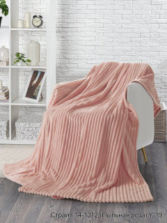 Велсофт тисненый 205 см "Paradise" рис Страйп 14-1312 (Пыльная роза) Y-19 