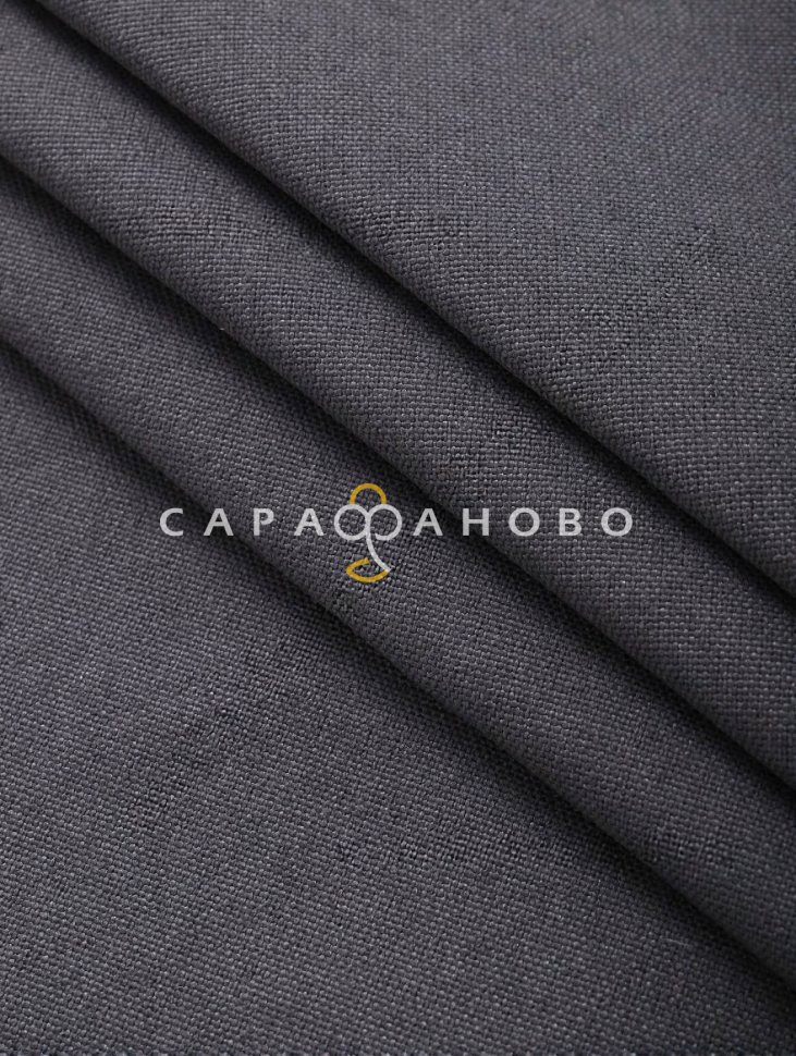 Ткань Рогожка 150 см 280 гр. Темный-серый