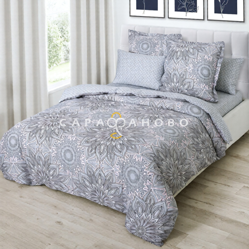 Ткань Сатин 220 см 120 гр рис Династия А 13481