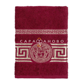 Полотенце махровое Mia Cara с бордюром Афина рубин
