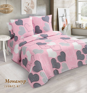 Ткань бязь 220 см 120 гр рис.  Монамур роз. 11612/4