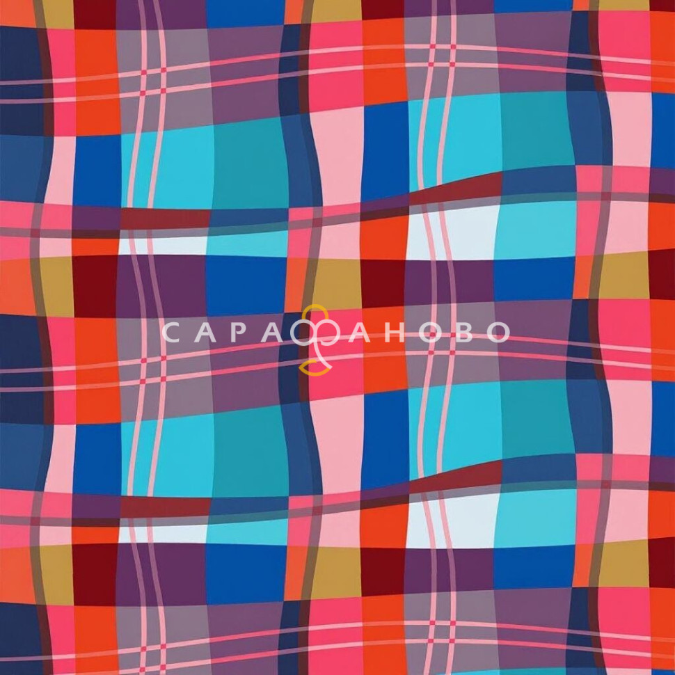 Ткань Вафельное полотно 150 см 170 гр рис Каледония 13230