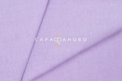 Ткань Лен гладкокрашеная 150 см Фиолетовый вереск 1798 сорт 1