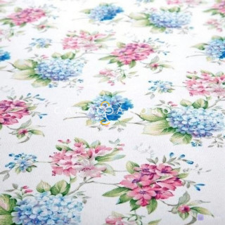 Ткань Рогожка 150 см рис. 10783-2 Букет