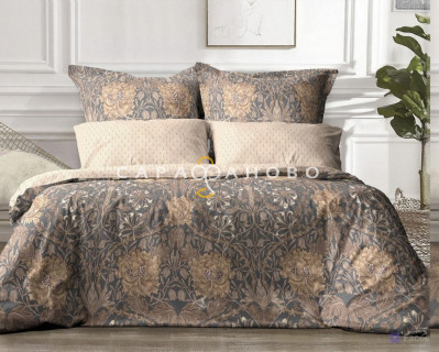 Ткань Сатин 220 см рис. 23107-1 Морис (компаньон)