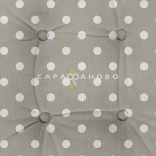 Подушка на стул с тафтингом круглая Mia Cara 30394-1 Горох