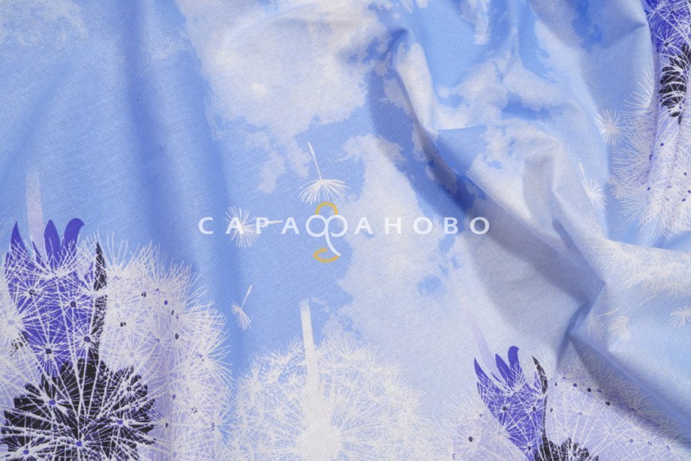 Ткань Бязь 220 см рис. 11999/1 Одуванчики (основа)