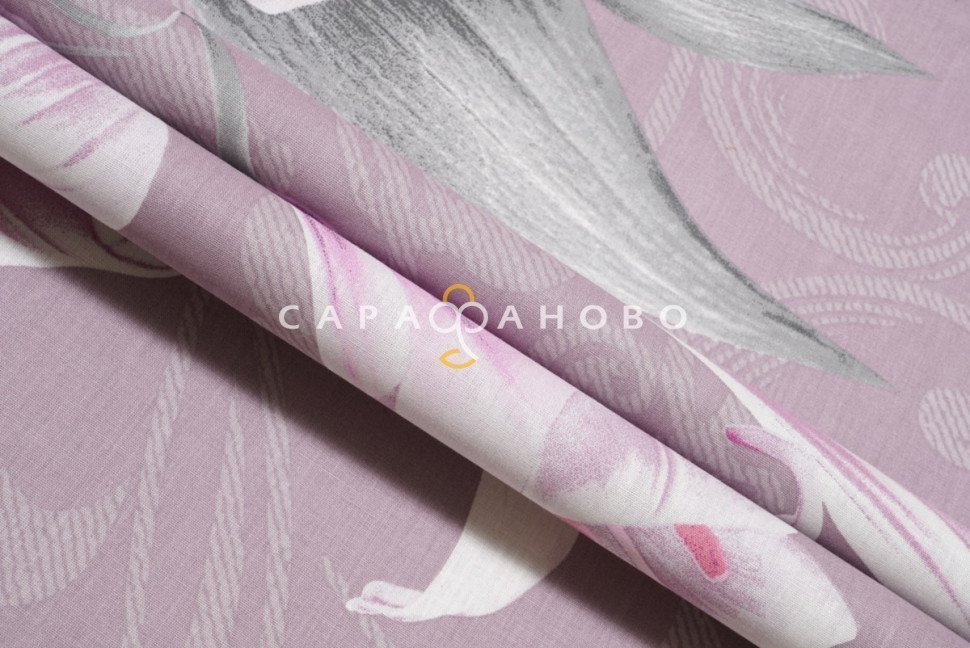 Ткань Перкаль 220 см рис. 201964 Лилия (основа)