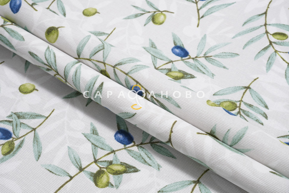 Ткань Рогожка 150 см 170 гр рис. Долина 7675